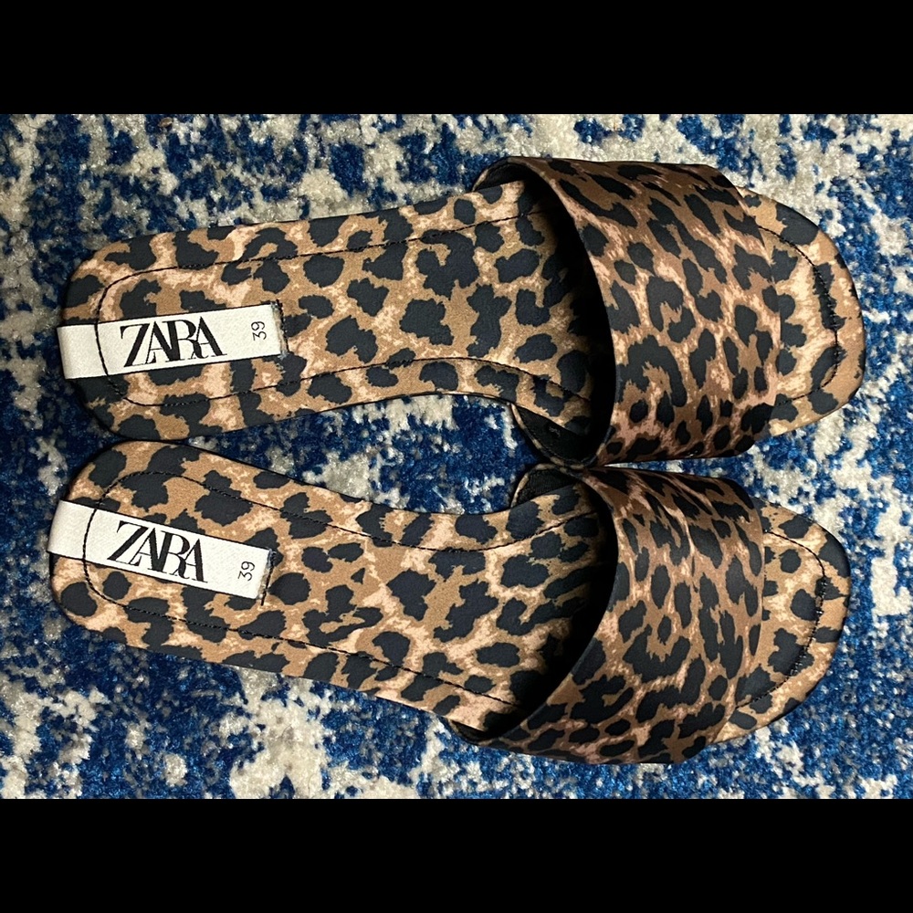 Zara animal print sandals - New